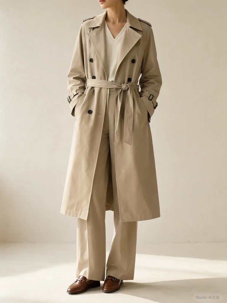 Gabardine Trench Coat